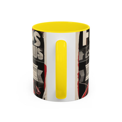 boostlete-mile-by-mile-type-focus-over-feelings-split-retro-0841 — Accent Mug 11/15oz