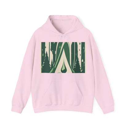 boostlete-quiet-power-icon-water-glitch-retro-0186 — Unisex Heavy Blend Hoodie (G18500)