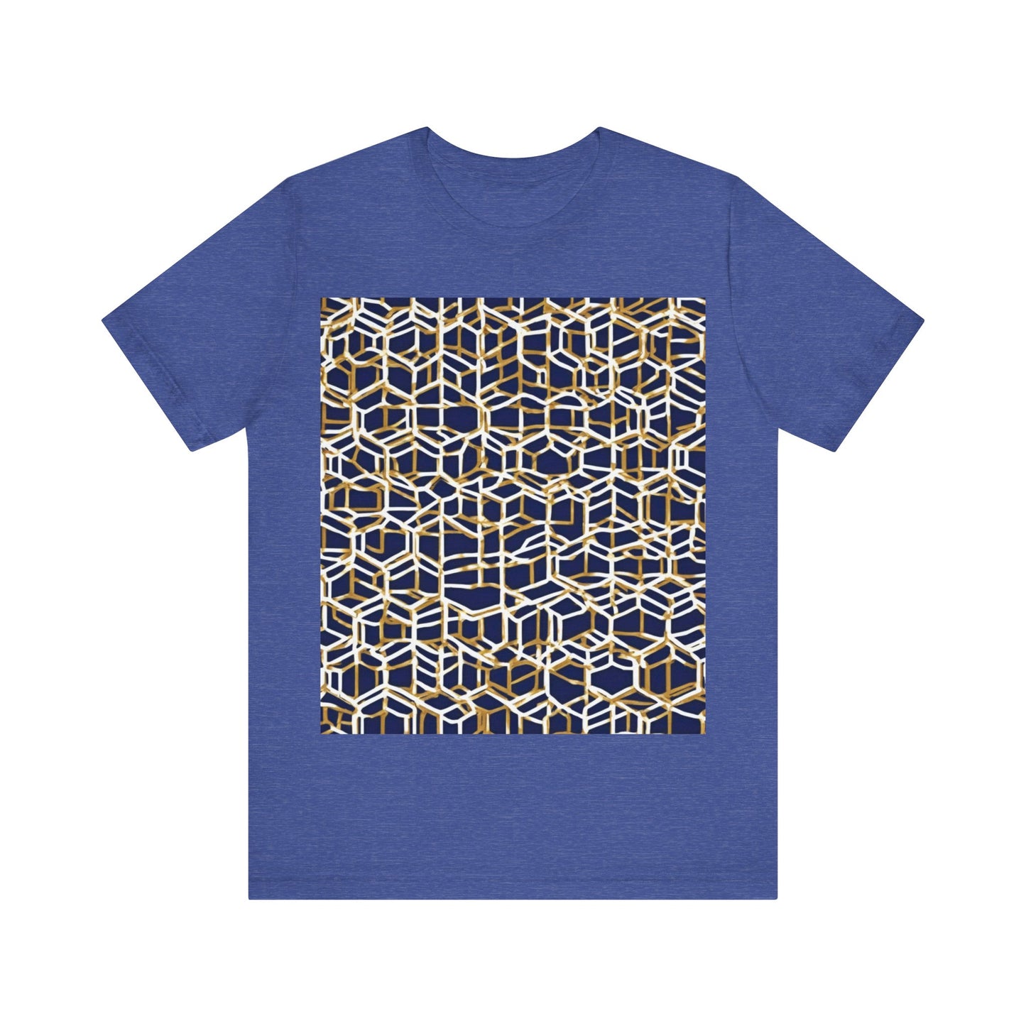 boostlete-am-crew-pattern-hex-industrial-0131 — Unisex Jersey Short Sleeve (B+C 3001)