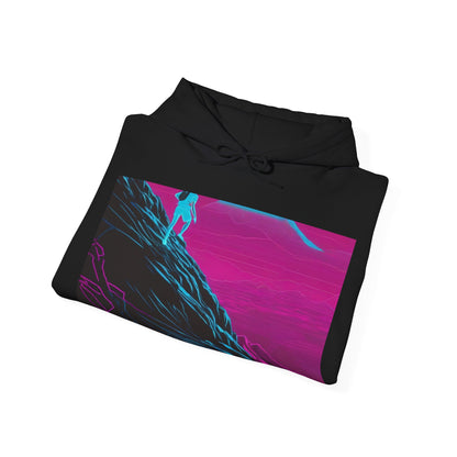 boostlete-boost-mode-scene-trail-neon-blueprint-0832 — Unisex Heavy Blend Hoodie (G18500)