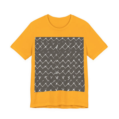 boostlete-am-crew-pattern-ekg-bold-0047 — Unisex Jersey Short Sleeve (B+C 3001)