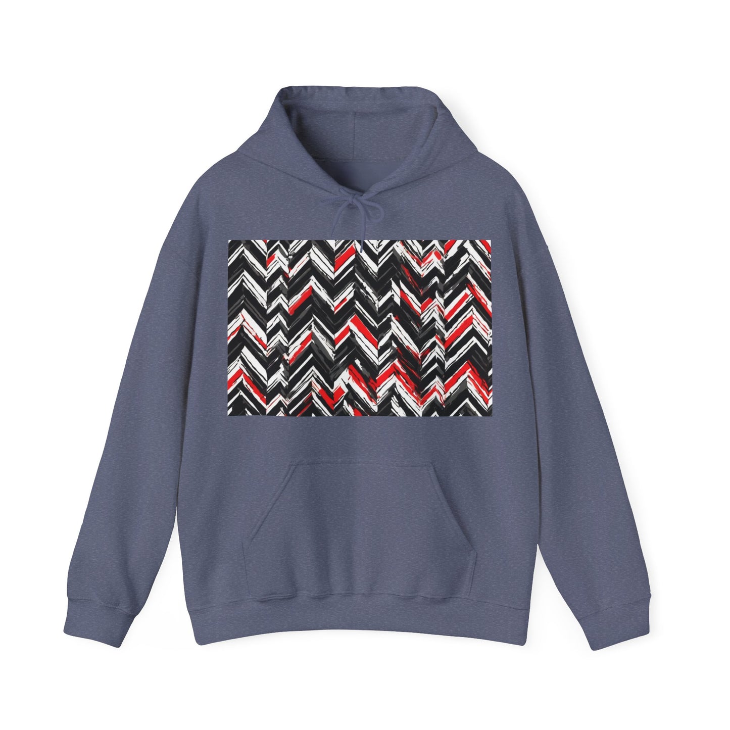 boostlete-am-crew-pattern-chevron-geometric-0659 — Unisex Heavy Blend Hoodie (G18500)