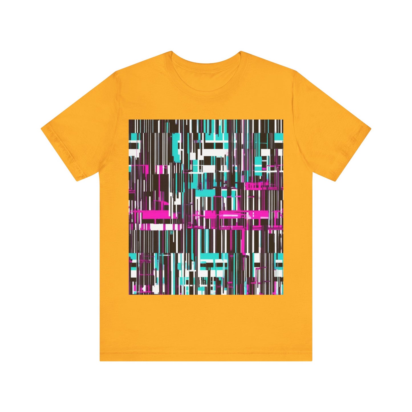 boostlete-am-crew-pattern-barcode-bold-0023 — Unisex Jersey Short Sleeve (B+C 3001)