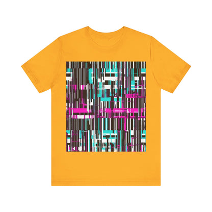 boostlete-am-crew-pattern-barcode-bold-0023 — Unisex Jersey Short Sleeve (B+C 3001)