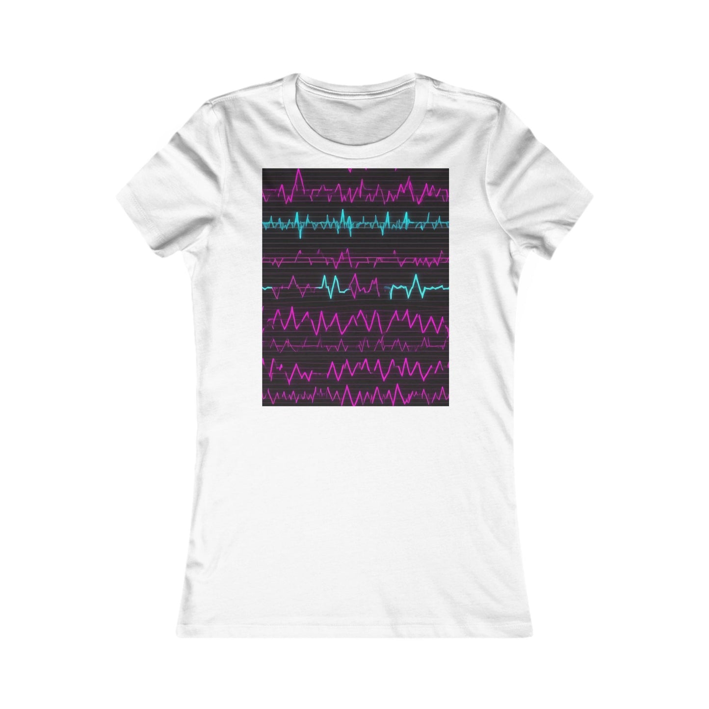 boostlete-boost-mode-pattern-ekg-modern-0111 — Women's Favorite Tee (B+C 6004)