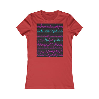 boostlete-boost-mode-pattern-ekg-modern-0111 — Women's Favorite Tee (B+C 6004)