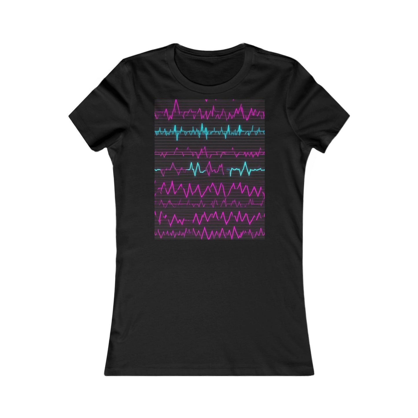 boostlete-boost-mode-pattern-ekg-modern-0111 — Women's Favorite Tee (B+C 6004)
