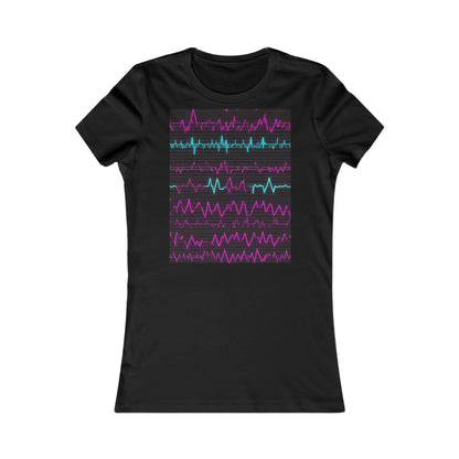 boostlete-boost-mode-pattern-ekg-modern-0111 — Women's Favorite Tee (B+C 6004)
