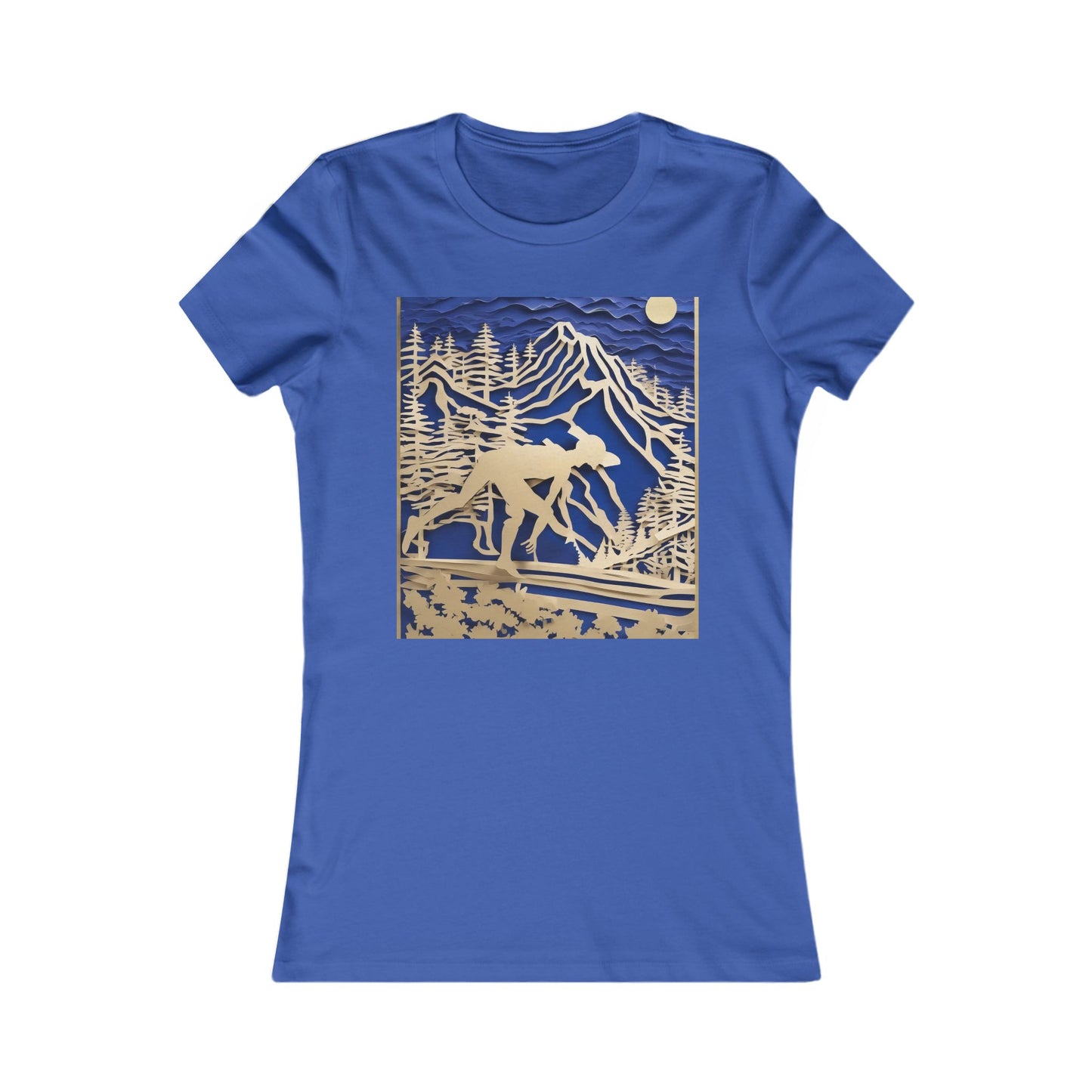 boostlete-recovery-progress-scene-trail-3d-paper-0176 — Women's Favorite Tee (B+C 6004)