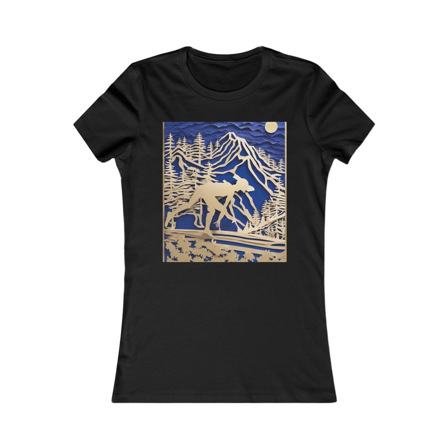 boostlete-recovery-progress-scene-trail-3d-paper-0176 — Women's Favorite Tee (B+C 6004)