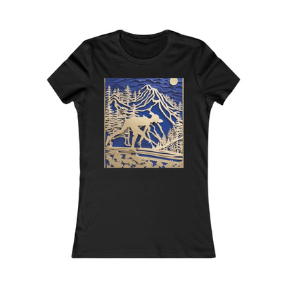 boostlete-recovery-progress-scene-trail-3d-paper-0176 — Women's Favorite Tee (B+C 6004)