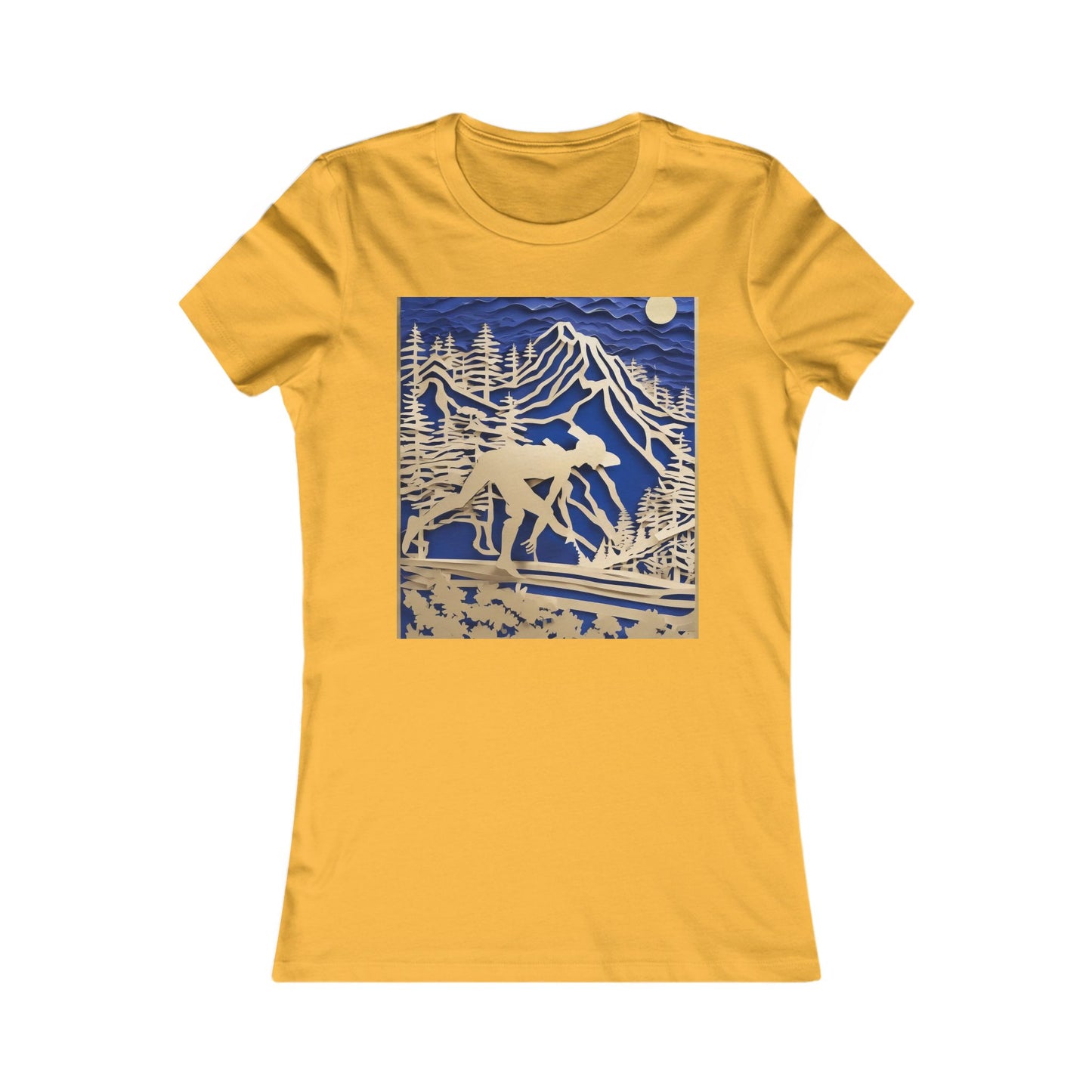 boostlete-recovery-progress-scene-trail-3d-paper-0176 — Women's Favorite Tee (B+C 6004)
