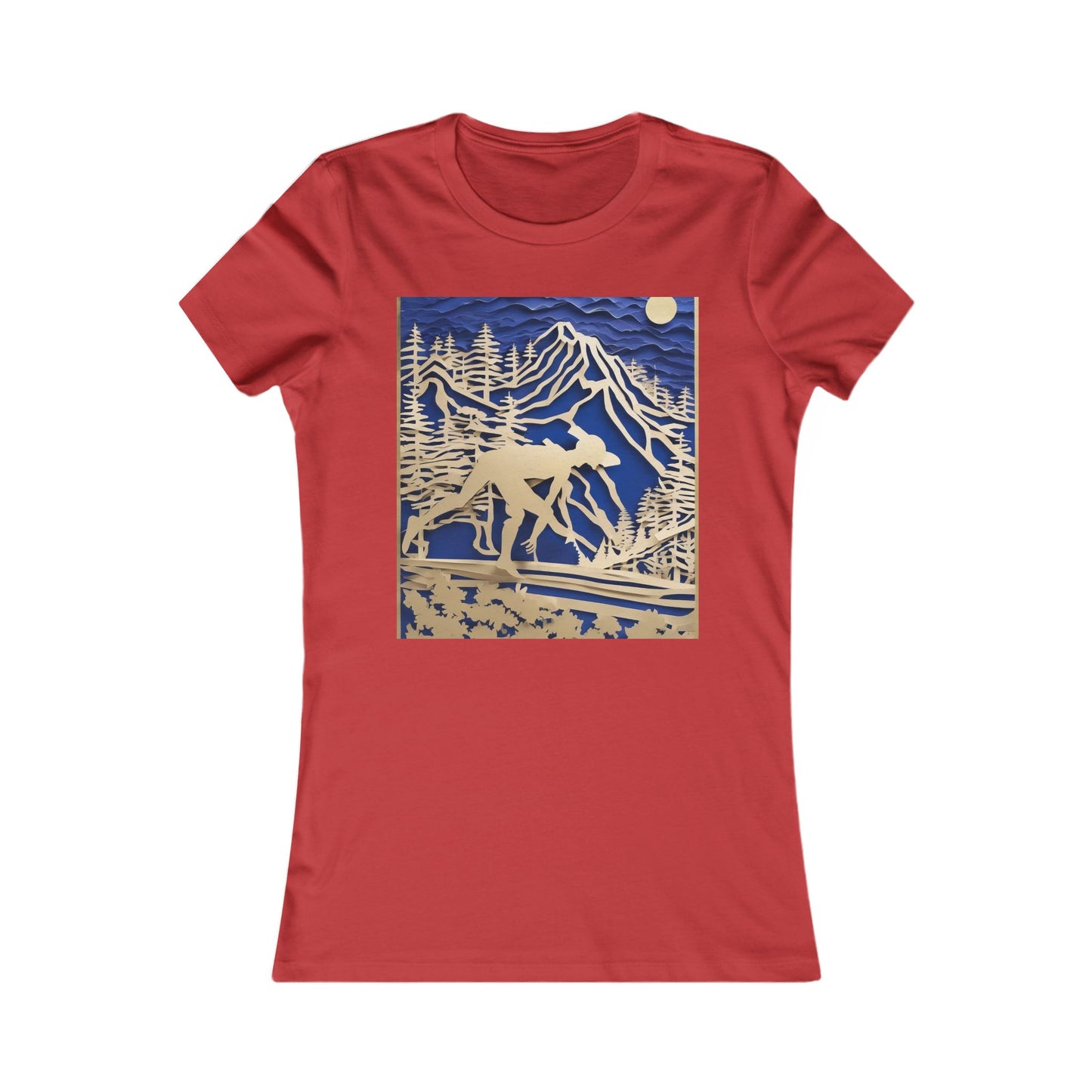 boostlete-recovery-progress-scene-trail-3d-paper-0176 — Women's Favorite Tee (B+C 6004)