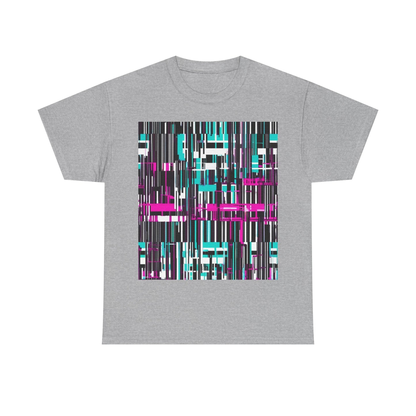boostlete-am-crew-pattern-barcode-bold-0023 — Unisex Heavy Cotton Tee (Gildan 5000)