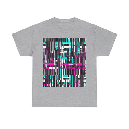boostlete-am-crew-pattern-barcode-bold-0023 — Unisex Heavy Cotton Tee (Gildan 5000)
