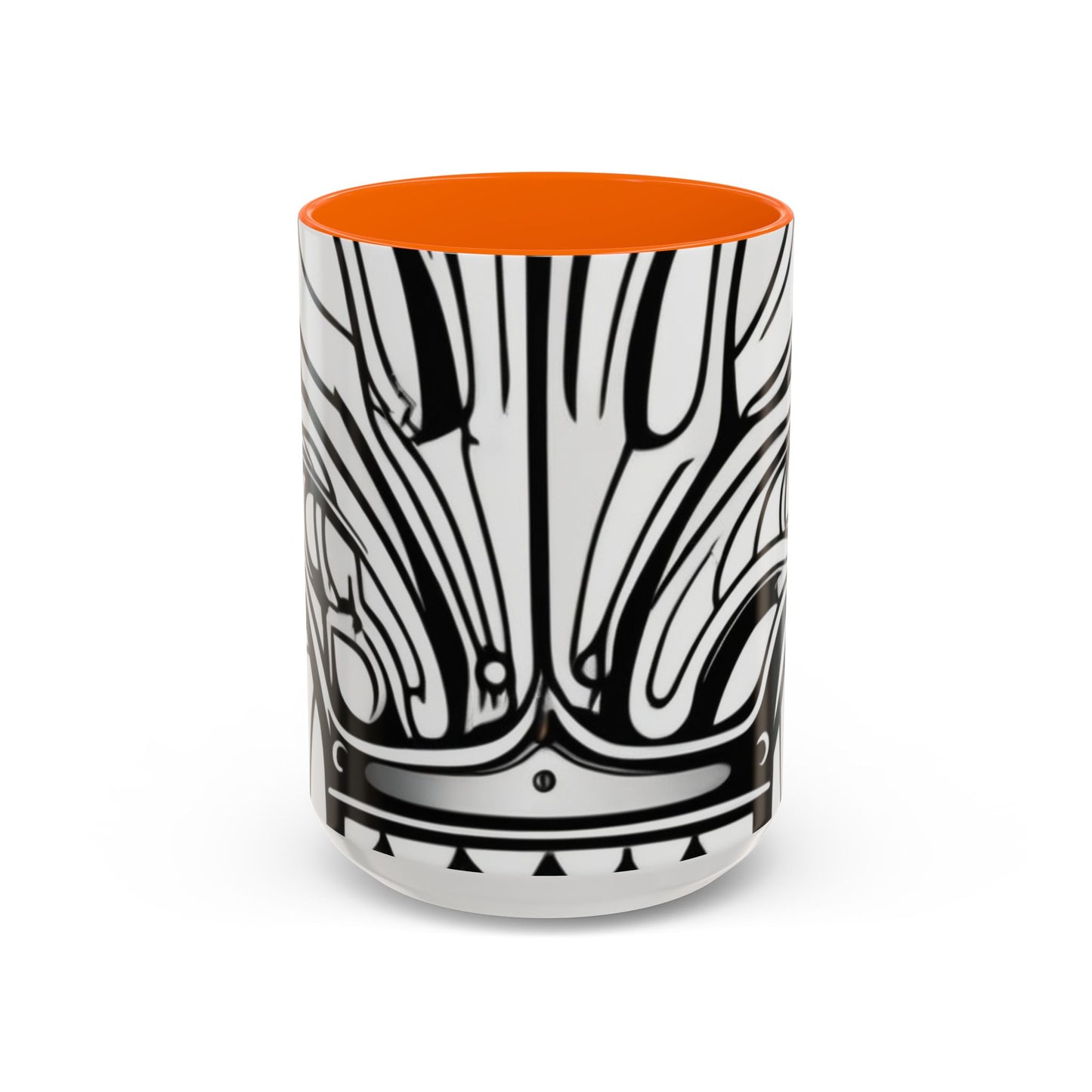 boostlete-boost-mode-icon-crown-offset-line-art-0190 — Accent Mug 11oz/15oz