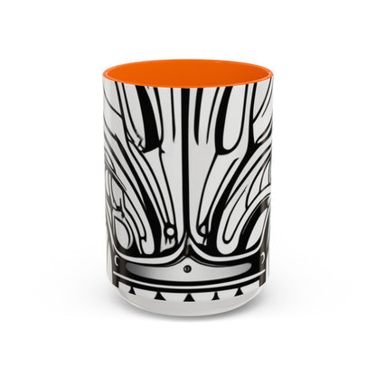 boostlete-boost-mode-icon-crown-offset-line-art-0190 — Accent Mug 11oz/15oz