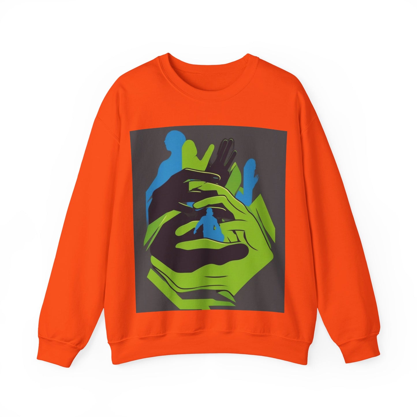 boostlete-mile-by-mile-scene-athlete-offset-modern-0824 — Unisex Heavy Blend Crewneck (G18000)