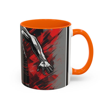 boostlete-field-day-scene-sprinter-glitch-badge-0284 — Accent Mug 11oz/15oz