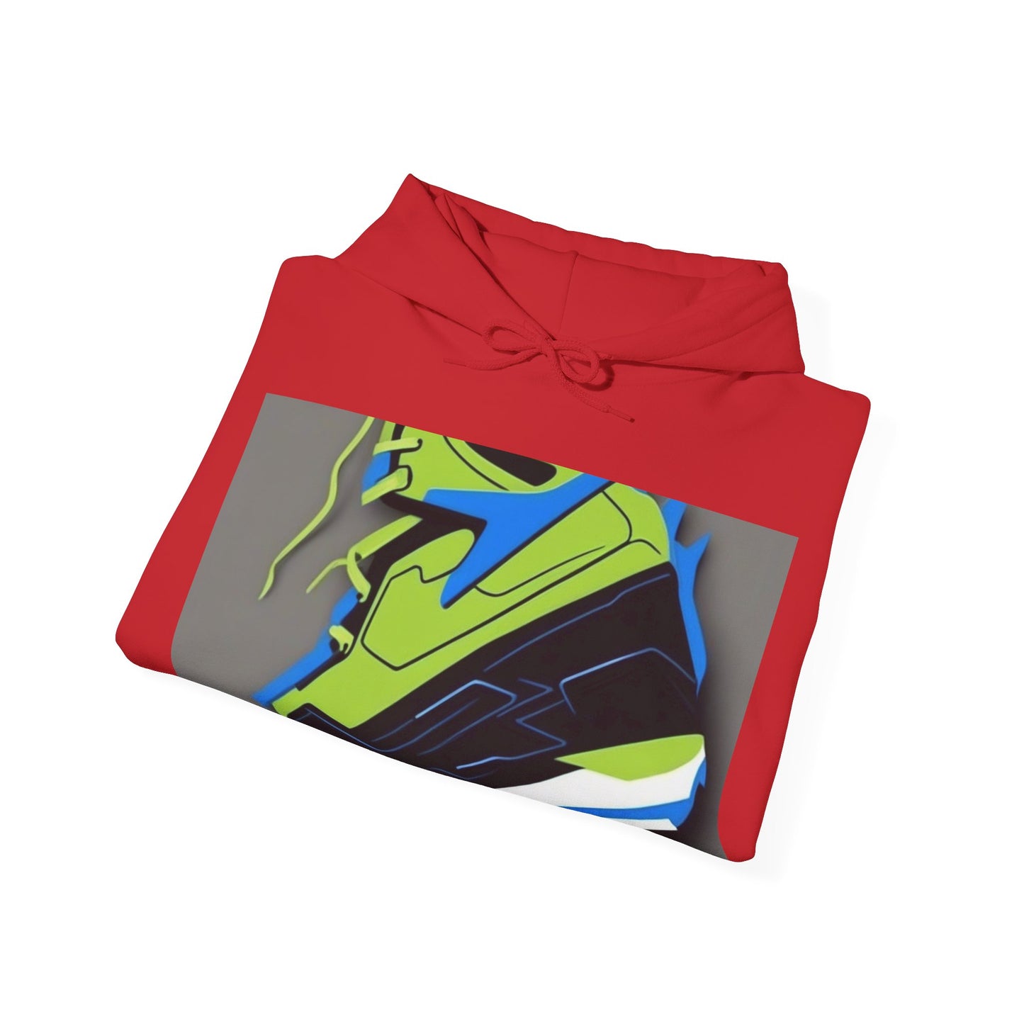 boostlete-quiet-power-icon-sneaker-duotone-paper-0066 — Unisex Heavy Blend Hooded Sweatshirt (Gildan)