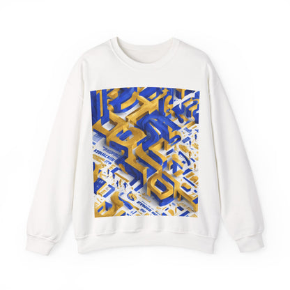 boostlete-iron-intent-type-one-more-rep-arc-isometric-0069 — Unisex Heavy Blend Crewneck Sweatshirt (Gildan)