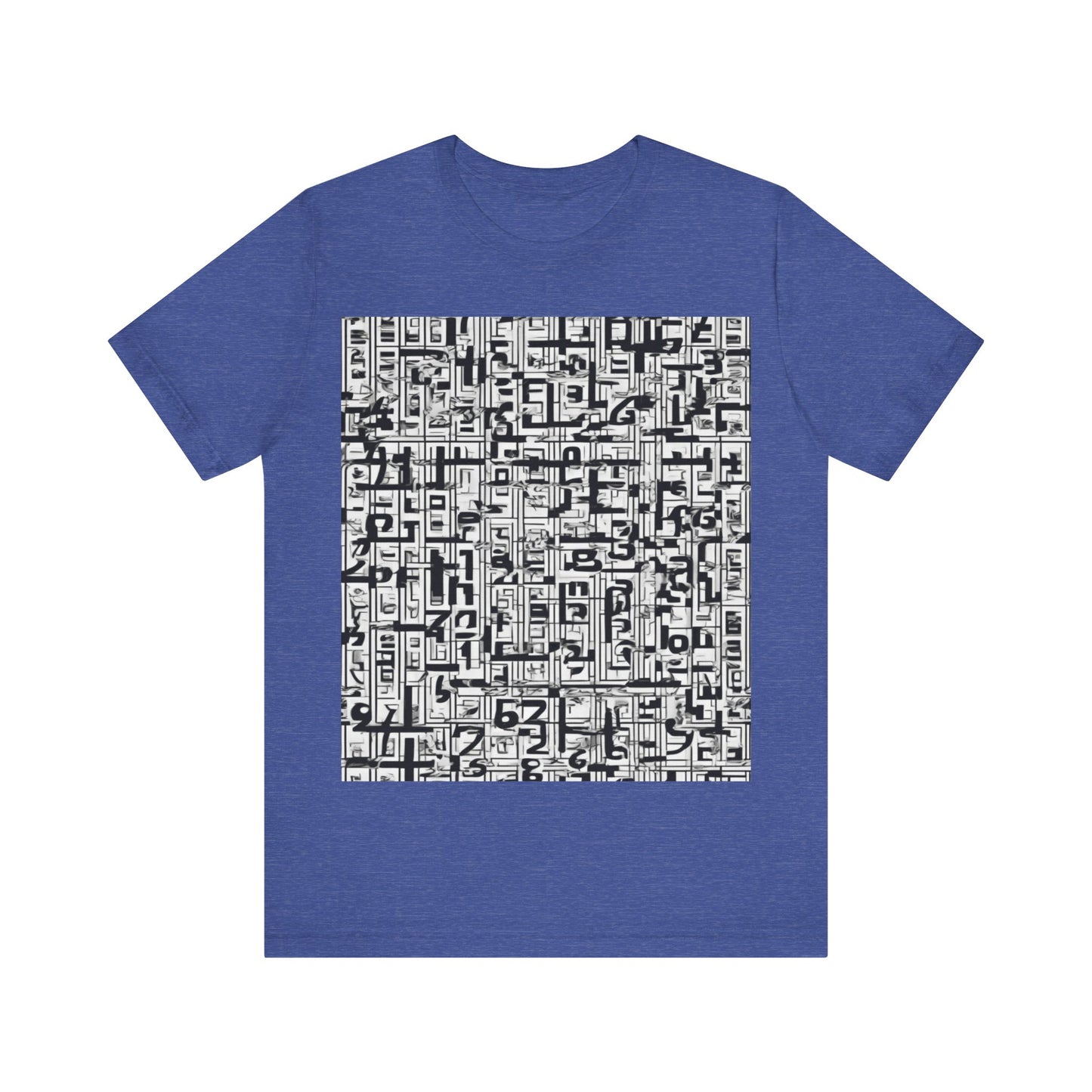 boostlete-boost-mode-pattern-plate-number-engraved-0103 — Unisex Jersey Short Sleeve (B+C 3001)