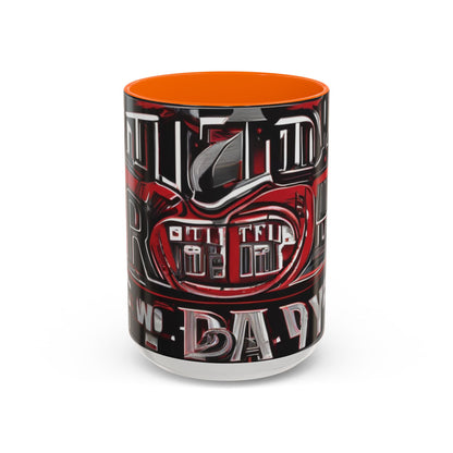 boostlete-boost-mode-type-win-the-day-outline-over-solid-monoline-0477 — Accent Mug 11/15oz