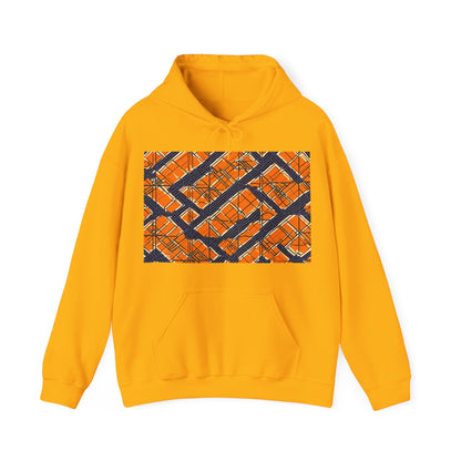 boostlete-boost-mode-pattern-plate-number-monoline-0571 — Unisex Heavy Blend Hoodie (G18500)