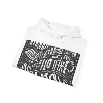 boostlete-mile-by-mile-type-one-more-split-line-art-0001 — Unisex Heavy Blend Hooded Sweatshirt (Gildan)