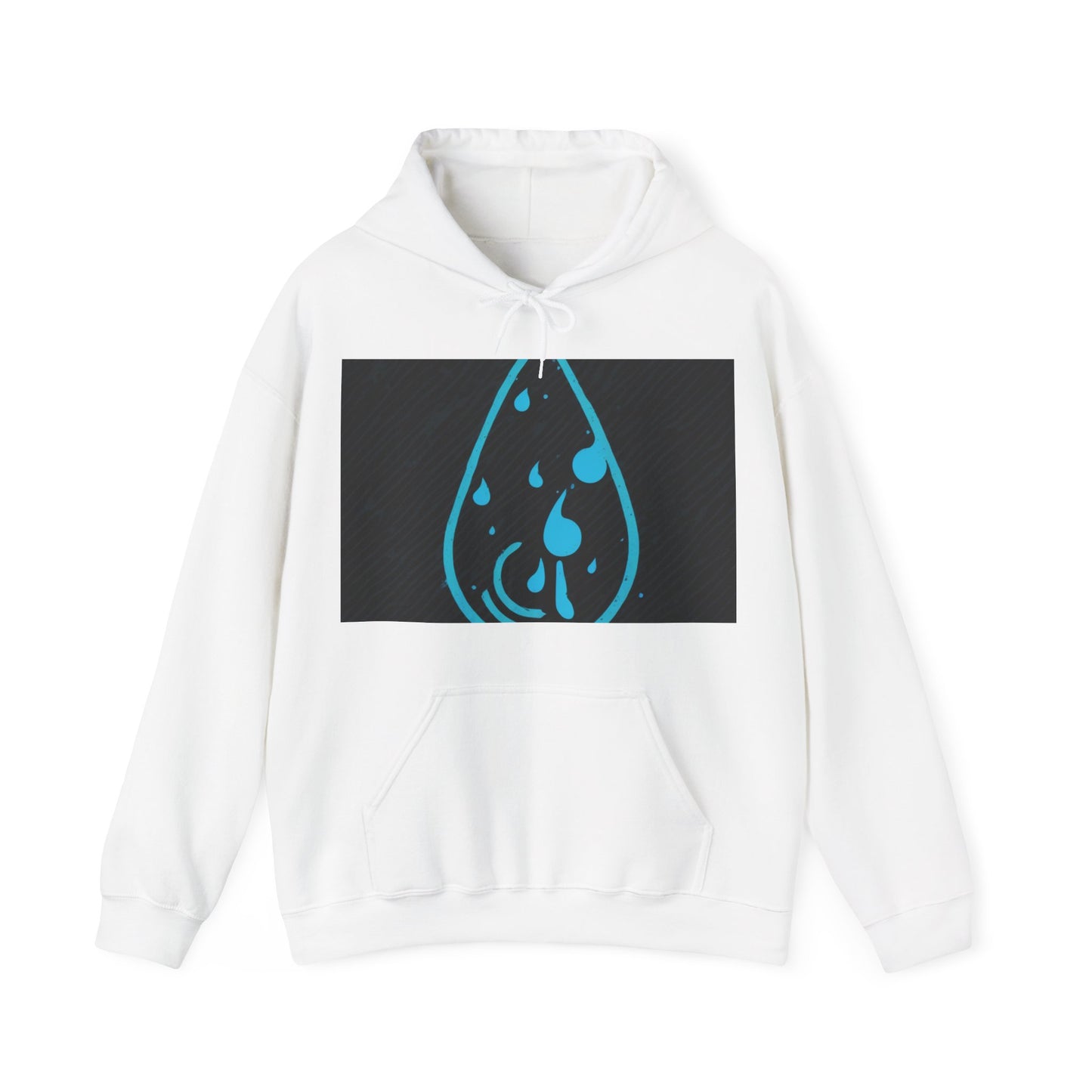boostlete-iron-intent-icon-water-grainy-vector-0762 — Unisex Heavy Blend Hoodie (G18500)