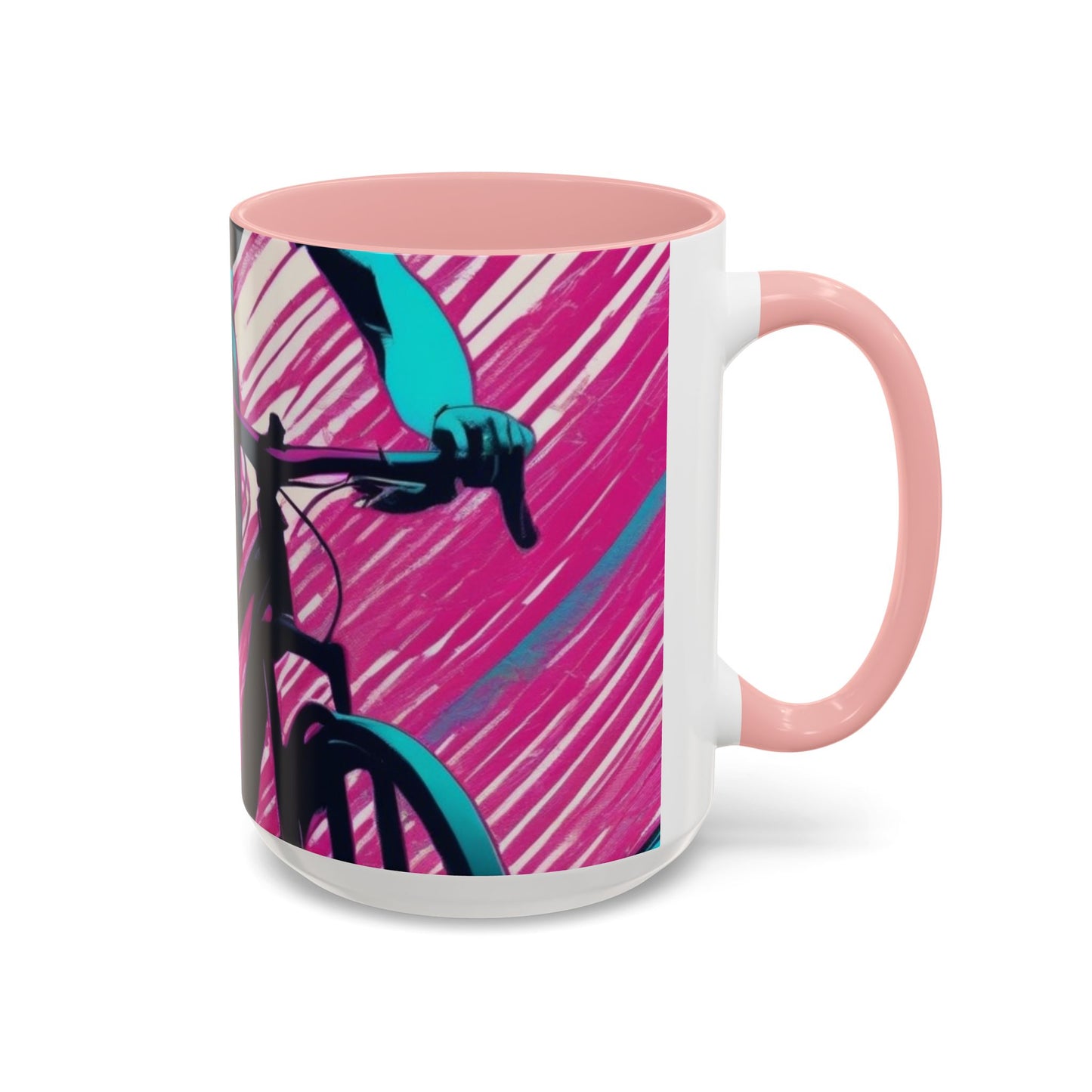 boostlete-field-day-scene-cyclist-glitch-engraved-0256 — Accent Mug 11oz/15oz