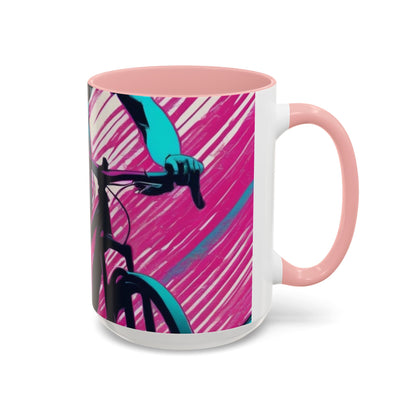 boostlete-field-day-scene-cyclist-glitch-engraved-0256 — Accent Mug 11oz/15oz