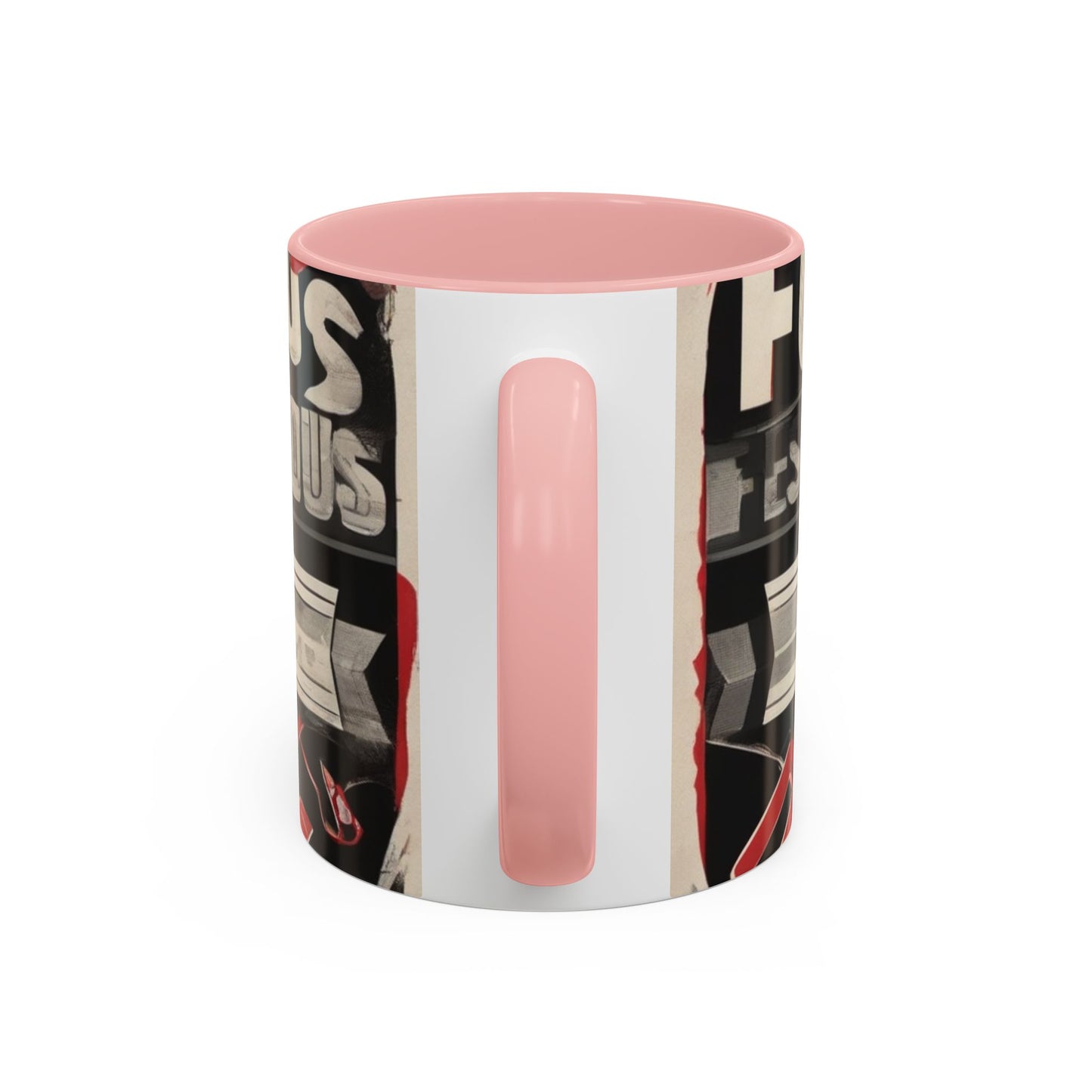 boostlete-mile-by-mile-type-focus-over-feelings-split-retro-0841 — Accent Mug 11/15oz