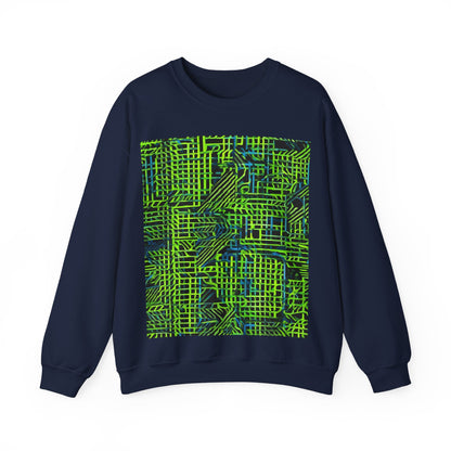 boostlete-quiet-power-pattern-stair-steps-industrial-0751 — Unisex Heavy Blend Crewneck (G18000)