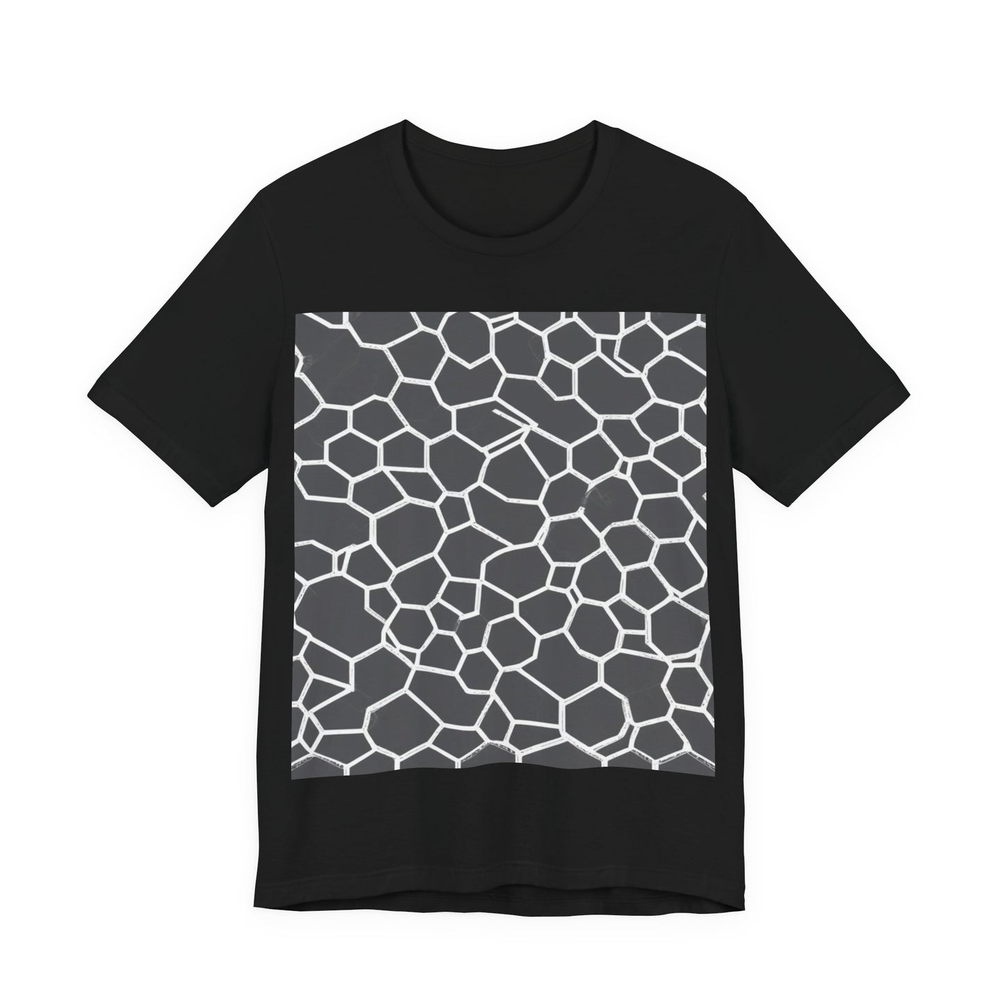 boostlete-iron-intent-pattern-hex-blueprint-0063 — Unisex Jersey Short Sleeve (B+C 3001)