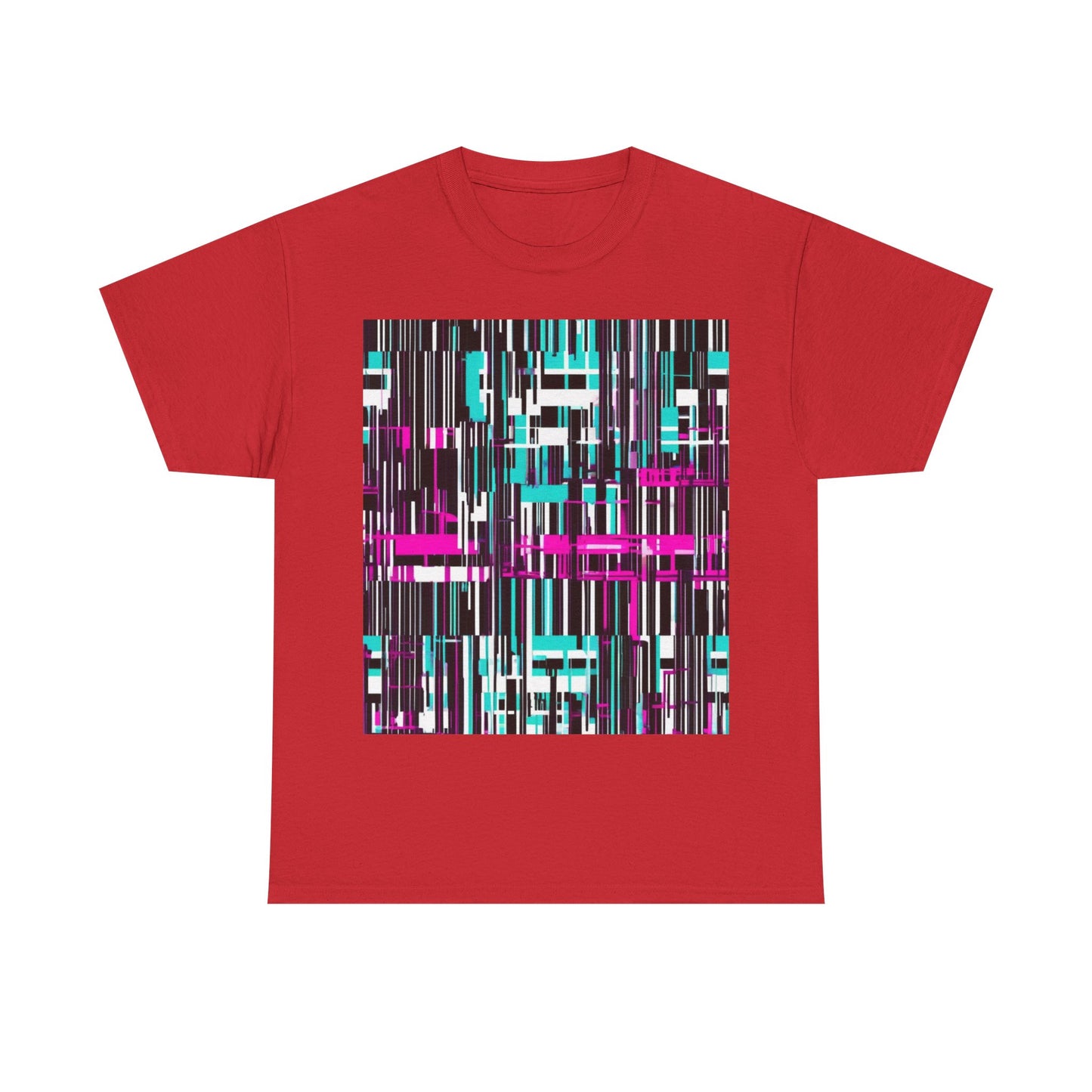 boostlete-am-crew-pattern-barcode-bold-0023 — Unisex Heavy Cotton Tee (Gildan 5000)