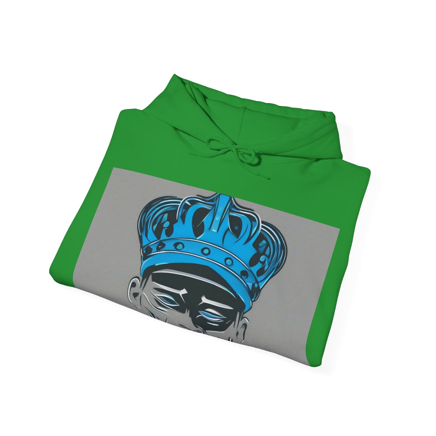 boostlete-am-crew-icon-crown-grainy-monoline-0022 — Unisex Heavy Blend Hooded Sweatshirt (Gildan)