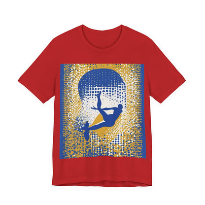 boostlete-field-day-icon-swimmer-halftone-paper-0246 — Unisex Jersey Short Sleeve (B+C 3001)