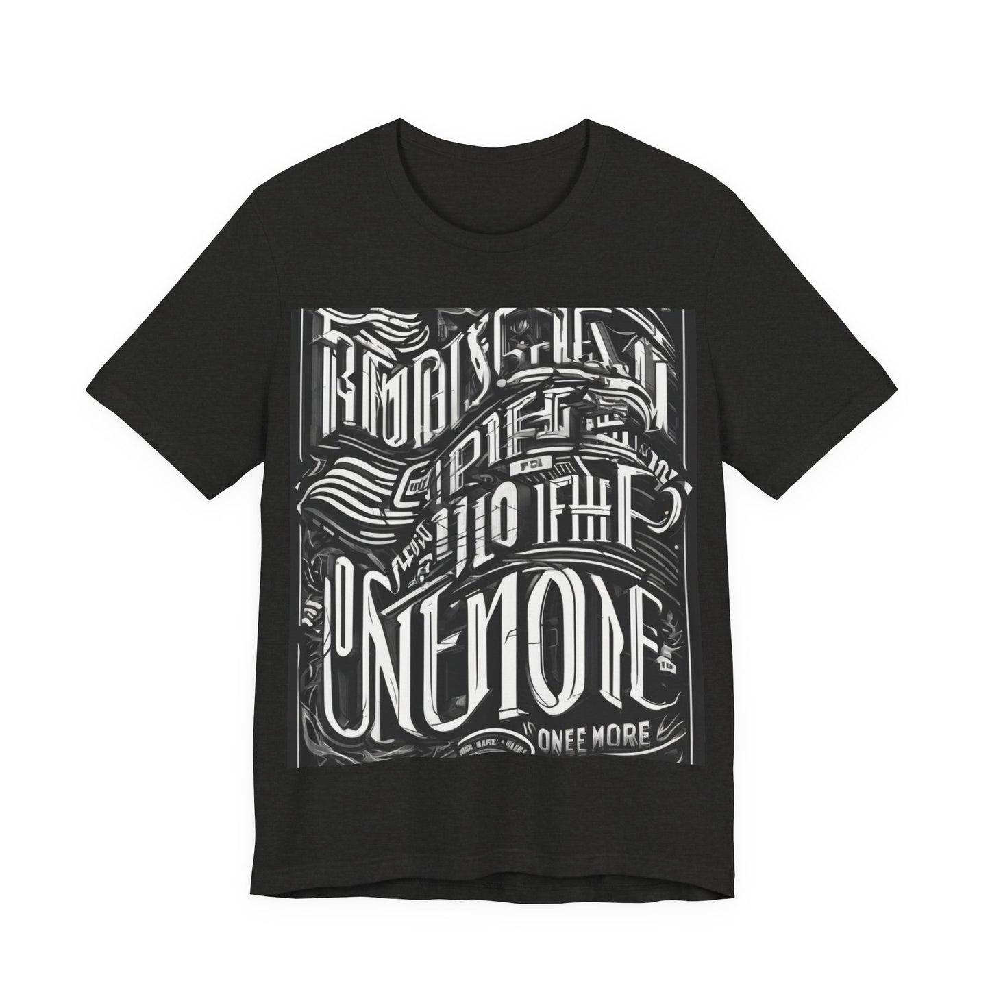 boostlete-mile-by-mile-type-one-more-split-line-art-0001 — Unisex Jersey Short Sleeve (B+C 3001)