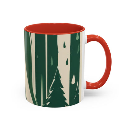 boostlete-quiet-power-icon-water-glitch-retro-0186 — Accent Mug 11oz/15oz