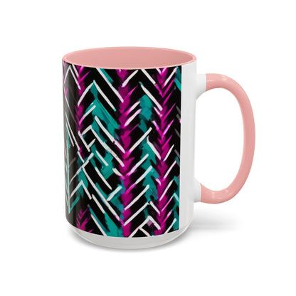 boostlete-recovery-progress-pattern-chevron-retro-0243 — Accent Mug 11/15oz