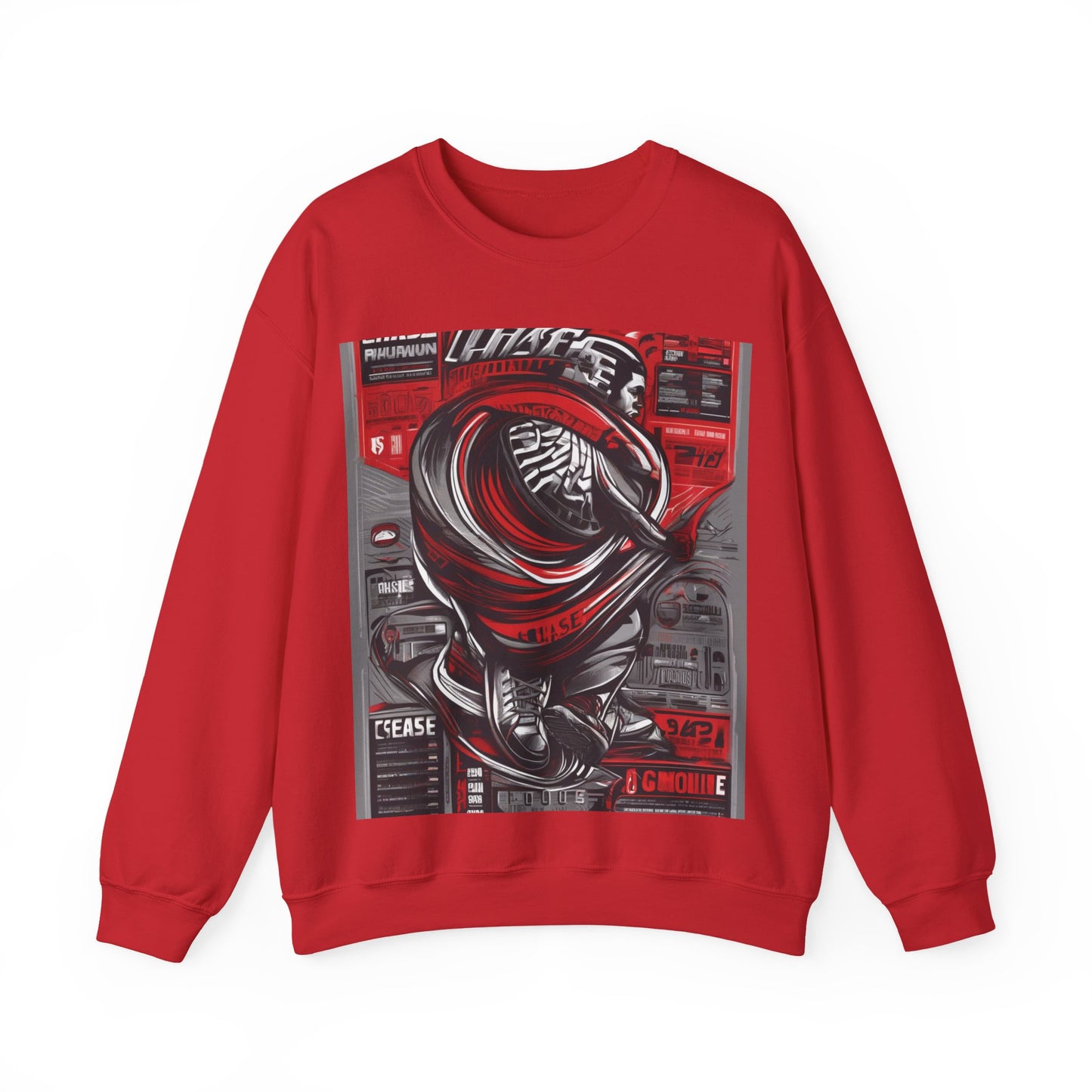 boostlete-field-day-type-chase-capacity-big-monoline-0813 — Unisex Heavy Blend Crewneck (G18000)