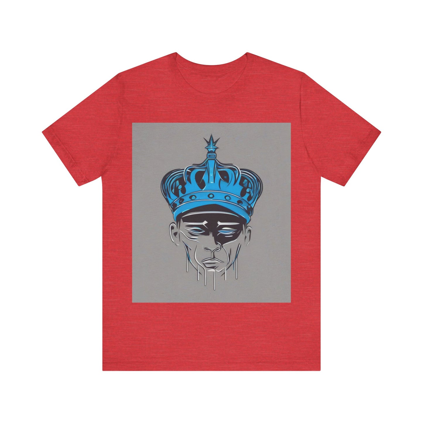 boostlete-am-crew-icon-crown-grainy-monoline-0022 — Unisex Jersey Short Sleeve (B+C 3001)