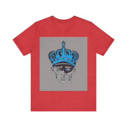 boostlete-am-crew-icon-crown-grainy-monoline-0022 — Unisex Jersey Short Sleeve (B+C 3001)