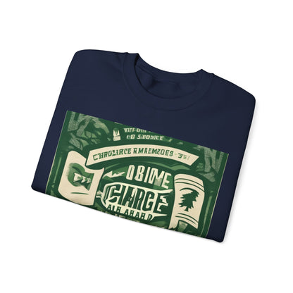 boostlete-am-crew-type-charge-ahead-banner-paper-0965 — Unisex Heavy Blend Crewneck (G18000)