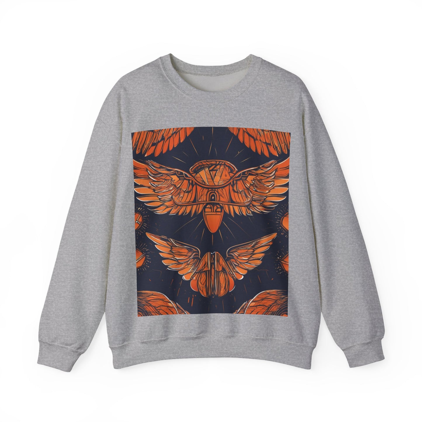 boostlete-field-day-icon-wings-soft-geometric-0298 — Unisex Heavy Blend Crewneck Sweatshirt (Gildan)