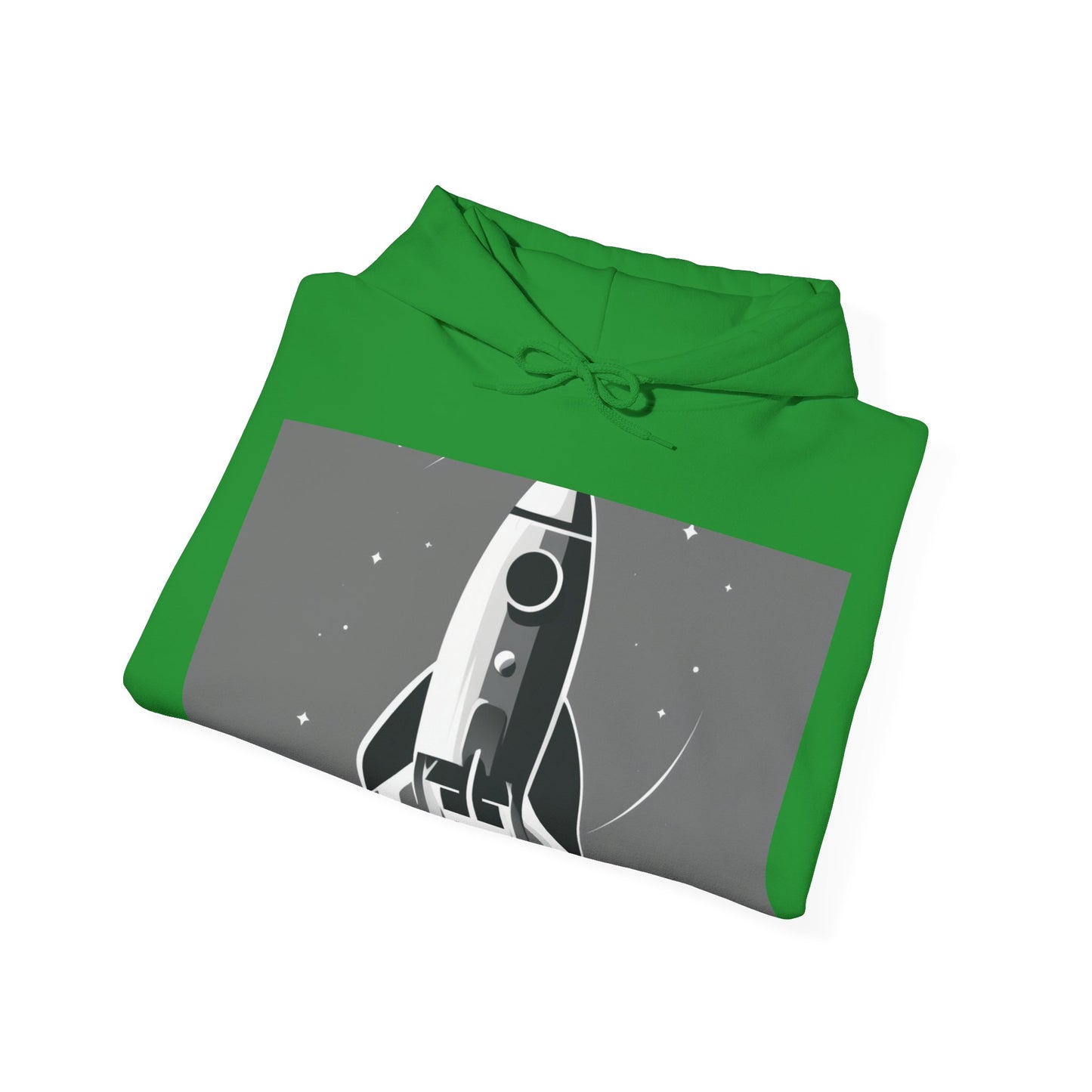 boostlete-field-day-icon-rocket-soft-monoline-1718 — Unisex Heavy Blend Hoodie (G18500)