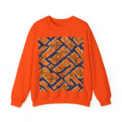 boostlete-boost-mode-pattern-plate-number-monoline-0571 — Unisex Heavy Blend Crewneck (G18000)