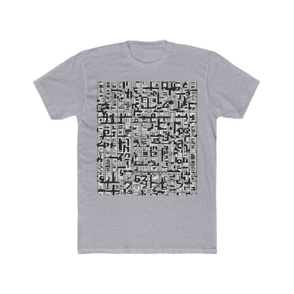boostlete-boost-mode-pattern-plate-number-engraved-0103 — Unisex Cotton Crew Tee (NL 3600)
