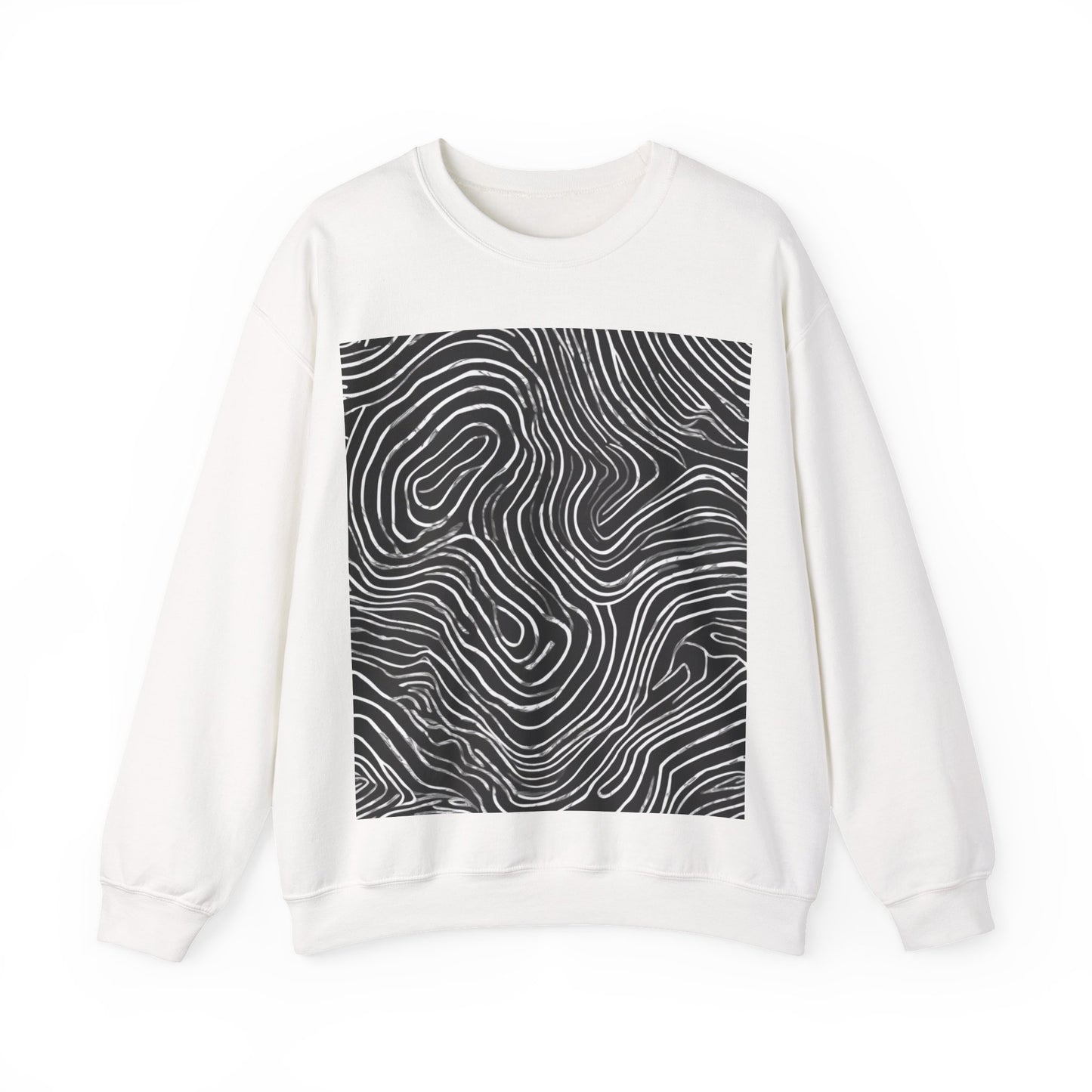 boostlete-field-day-pattern-topographic-badge-0307 — Unisex Heavy Blend Crewneck Sweatshirt (Gildan)